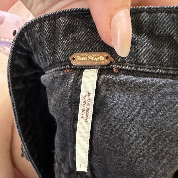 Free People Black Jean Skirt - Picture 3 of 3